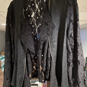 Black lacey jacket size XL